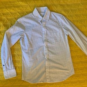 Kirrin Finch button up, long sleeve, white and black